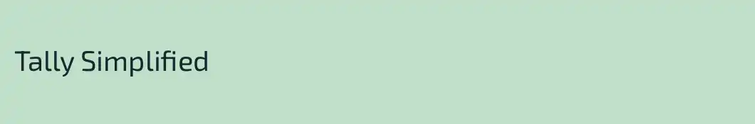 Tally Simplified 